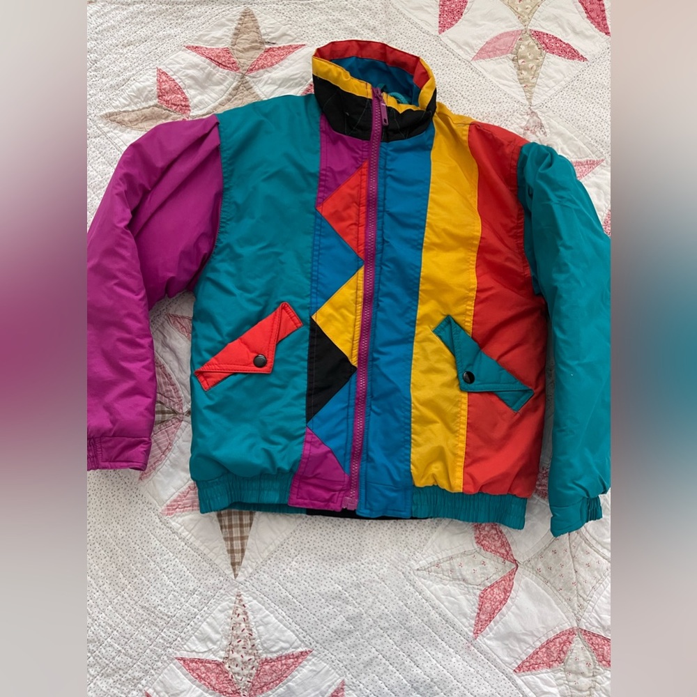 Vintage kids colorful New Moves jacket